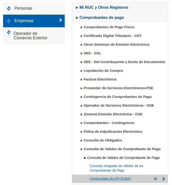 Obtener Credenciales De Sunat Para Consultar Validez De Comprobantes De